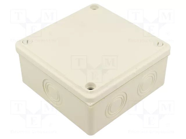 Enclosure: junction box; X: 125mm; Y: 125mm; Z: 50mm; wall mount JONEX JX-PK-24/55-WH