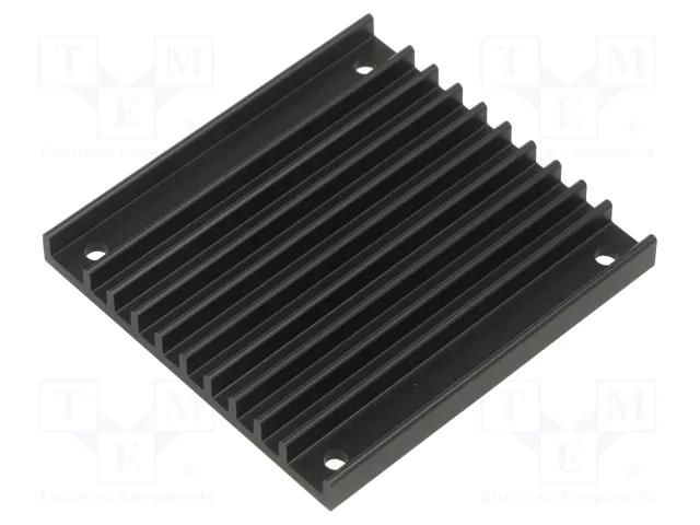 Heatsink: extruded; grilled; TO218,TO220; black; L: 61mm; W: 57.9mm Wakefield Thermal 528-24AB