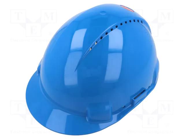 Protective helmet; vented; Size: 53÷62mm; blue; HDPE; G3000; 310g 3M 3M-7000039713