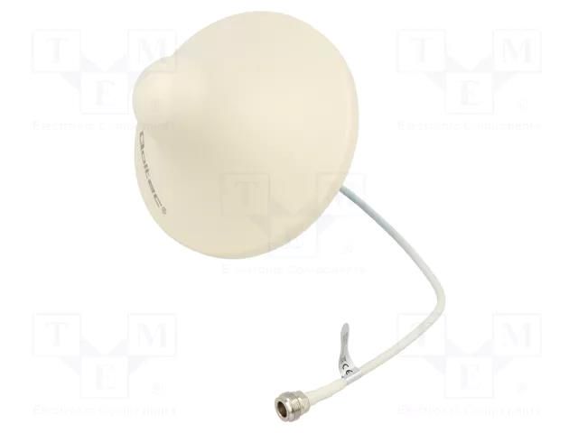 Antenna; white; N; 50W; 2.4÷2.5GHz; 50Ω; 5dBi; -40÷85°C QOLTEC QOLTEC-57036