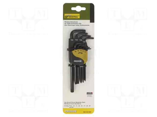 Wrench-set; Torx®; TX8,TX10,TX15,TX20,TX25,TX27,TX30,TX40,TX50 PROXXON PR23944