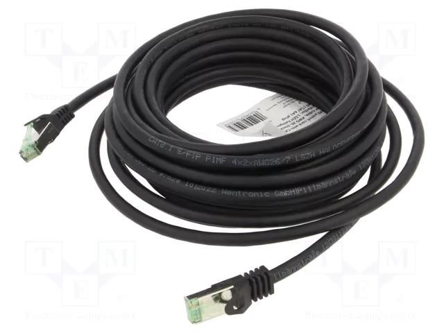 Patch cord; RJ45 plug,both sides; S/FTP; Cat 8.1; stranded; Cu Goobay S/FTP8.1-CU-070BK