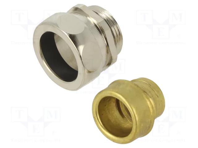 Straight terminal connector; Thread: PG,outside; brass; IP65 LAPP SILVYN-US-PG16