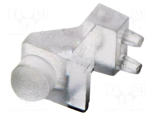 Fiber for LED; Ø3mm; Front: convex; angular,with PCB mounting BIVAR SLP3-150-100-R