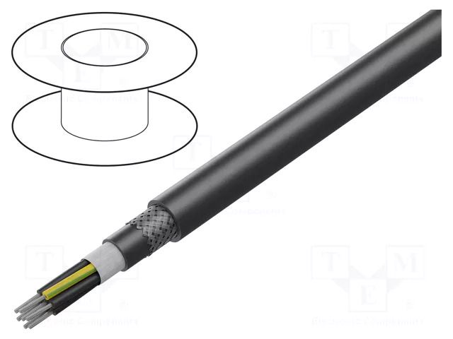Wire: control cable; ÖLFLEX® ROBUST FD C; 7G1.5mm2; black; 15.8mm LAPP OL-RB-FD-C-7G1.5