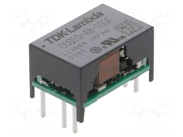 Converter: DC/DC; 10W; Uin: 18÷76VDC; Uout: 15VDC; Uout2: -15VDC TDK-LAMBDA CCG10-48-15DF