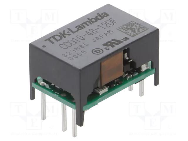 Converter: DC/DC; 10W; Uin: 18÷76VDC; Uout: 12VDC; Uout2: -12VDC TDK-LAMBDA CCG10-48-12DF