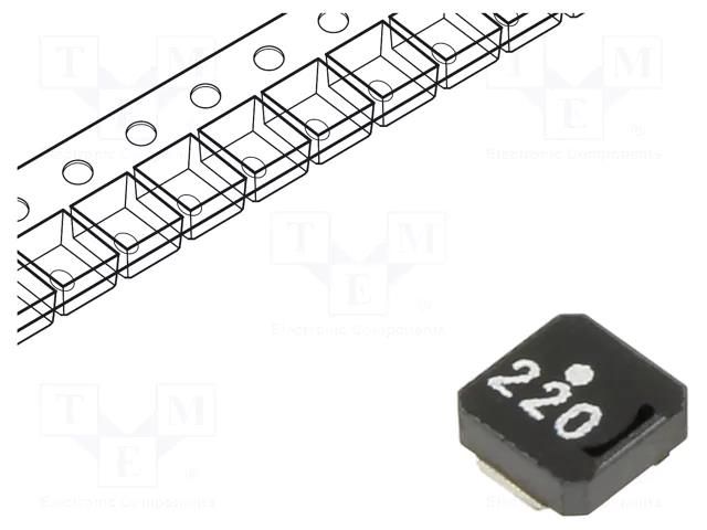 Inductor: ferrite; SMD; 22uH; 1.1A; 373mΩ; ±20%; VLCF TDK VLCF5020T-220MR58