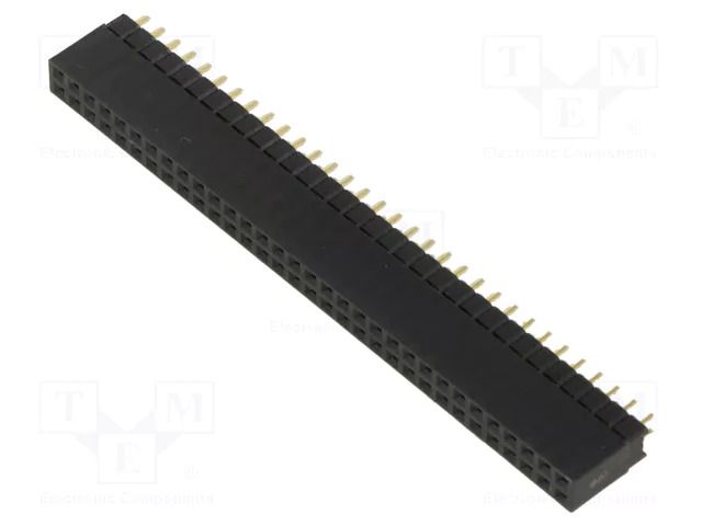 Connector: pin strips; socket; female; PIN: 64; straight; THT; 2x32 HARWIN M20-6113245