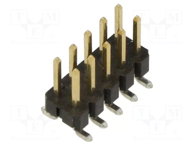 Connector: pin strips; pin header; male; PIN: 10; vertical; SMT HARWIN M20-8760542