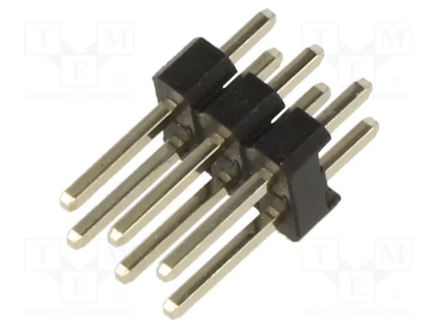Connector: pin strips; pin header; male; PIN: 6; straight; THT; 2x3 HARWIN M20-9980345