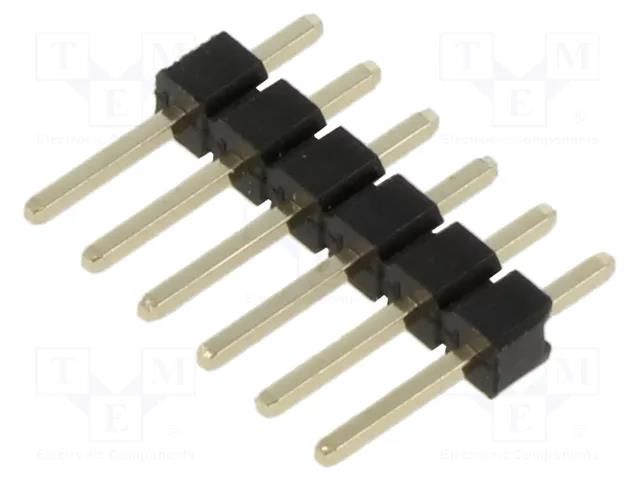 Connector: pin strips; pin header; male; PIN: 6; straight; THT; 1x6 HARWIN M20-9990645