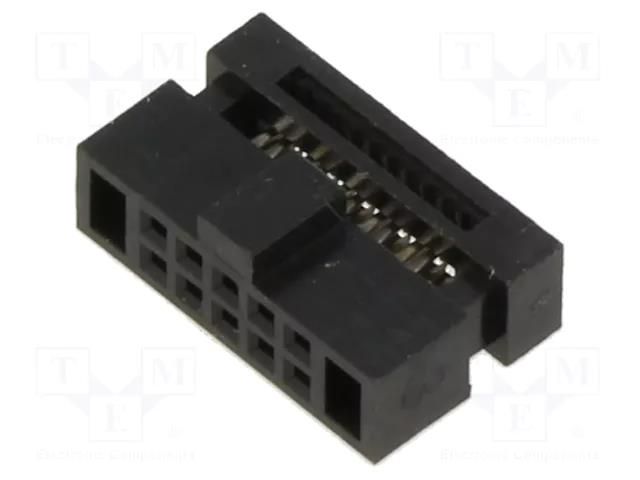 5+5 Pos. Female DIL Ribbon Cable Connector HARWIN M50-3300542