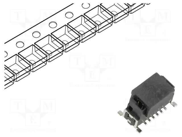 Connector: PCB to PCB; male; PIN: 12; Archer Kontrol; vertical; SMT HARWIN M55-7001242R