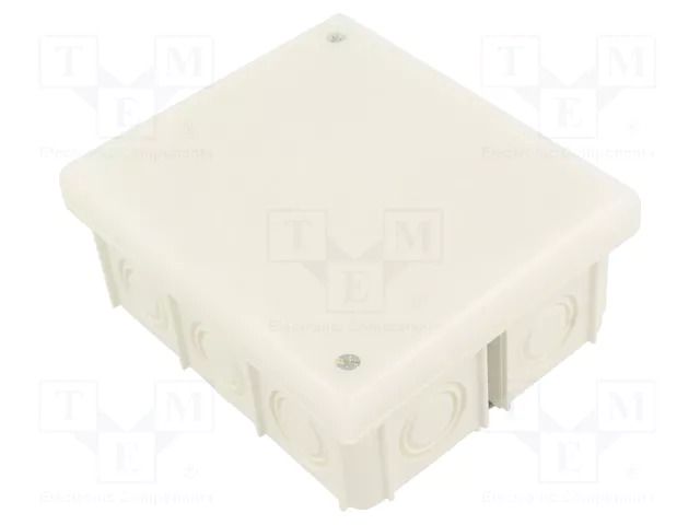 Enclosure: junction box; X: 80mm; Y: 95mm; Z: 40mm; wall mount; IP20 JONEX JX-PK-102L-WH