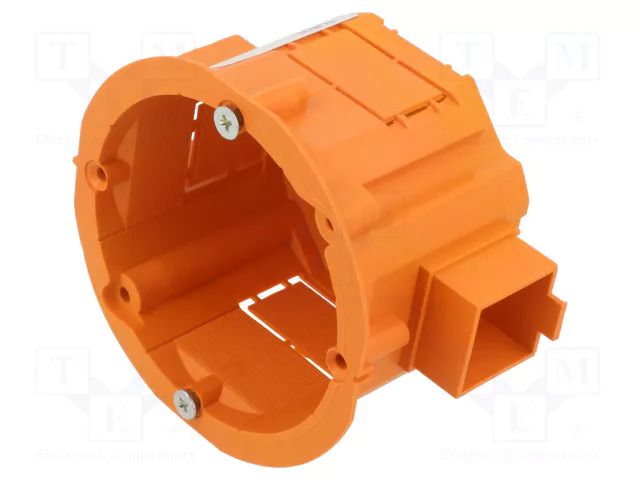 Enclosure: junction box; Ø: 60mm; Z: 45mm; plaster embedded; orange JONEX JX-PK-60LM-OR
