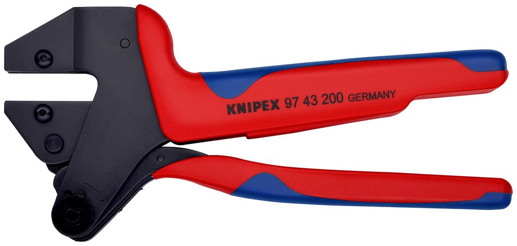 KNIPEX 97 43 200 A Crimp System Pliers for exchangeable crimping dies with multi-component handles burnished 200 mm 97 43 200 A