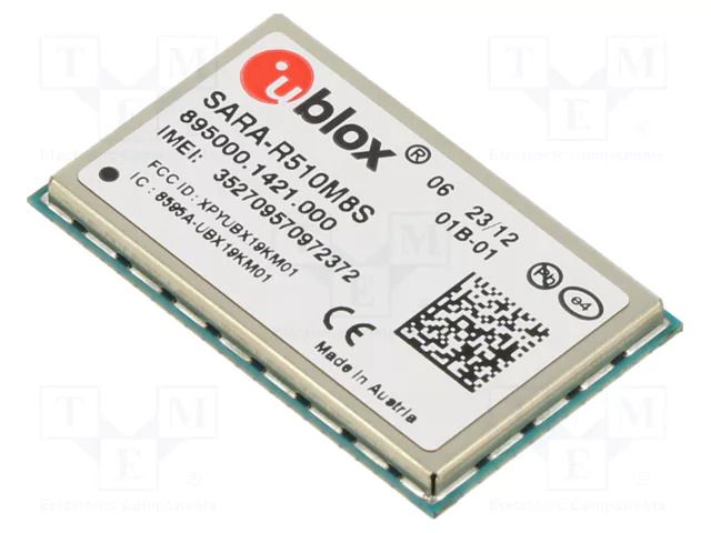 Module: LTE; 5G ready; GNSS; SARA-R5; SMD; 16x26x2.2mm u-blox SARA-R510M8S-01B