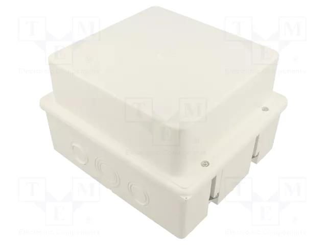 Enclosure: junction box; X: 170mm; Y: 190mm; Z: 120mm; wall mount JONEX JX-PK-9/G-WH