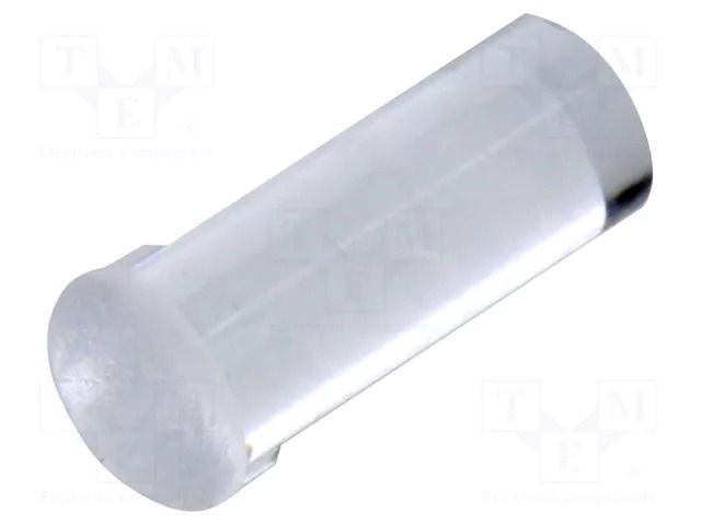 Fiber for LED; Ø3mm; L: 8mm; round; Front: convex; straight; PLP2 BIVAR PLP2-8MM