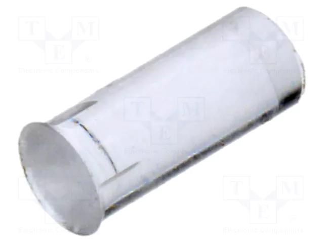 Fiber for LED; Ø3.3mm; L: 7mm; round; Front: flat; straight; PLPC3 BIVAR PLPC3-7MM