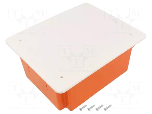 Enclosure: junction box; X: 145mm; Y: 175mm; Z: 141mm; ABS; IP20 PAWBOL PW-R.8144