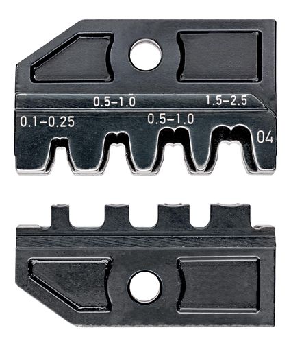 KNIPEX 97 49 04 Crimping die for non-insulated, open plug type connectors (2.8 + 4.8 mm width)  97 49 04 4003773030850