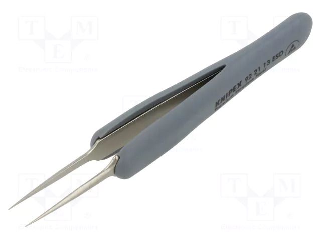 Tweezers; non-magnetic; Blade tip shape: sharp; Blades: narrowed KNIPEX KNP.922113ESD