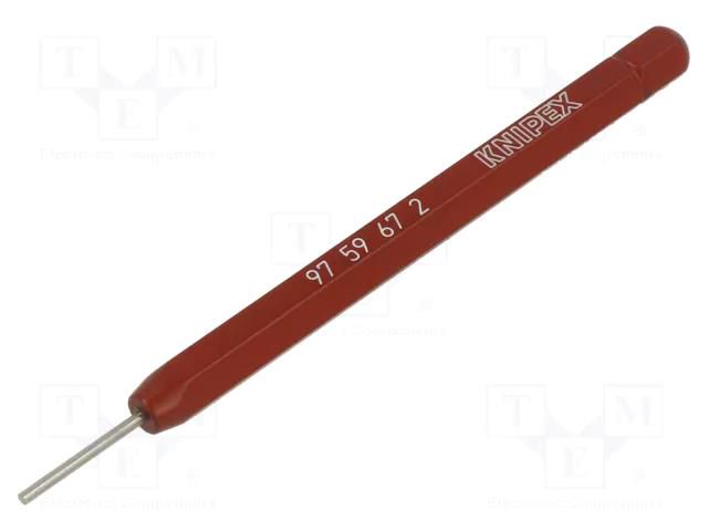Tool: spare gauge; NO-GO; red KNIPEX KNP.9759672
