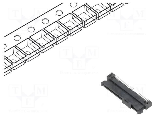 Connector: SATA; socket; female; PIN: 22 MOLEX MX-47018-4001