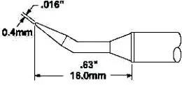 TIP, CONICAL, SHARP, 30DEG, 0.4MM STTC-040