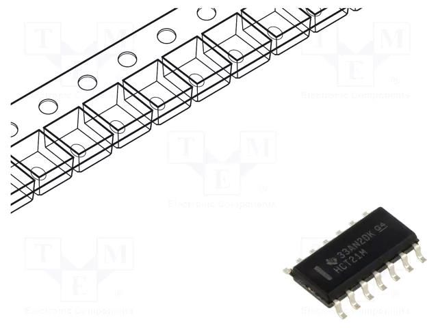 IC: digital; AND; Ch: 2; IN: 4; SMD; SO14; 4.5÷5.5VDC; HCT TEXAS INSTRUMENTS CD74HCT21M96
