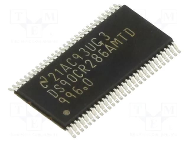 IC: interface; line receiver; 1848Mbps; 3÷3.6VDC; LVDS; SMD; Ch: 28 TEXAS INSTRUMENTS DS90CR286AMTD/NOPB