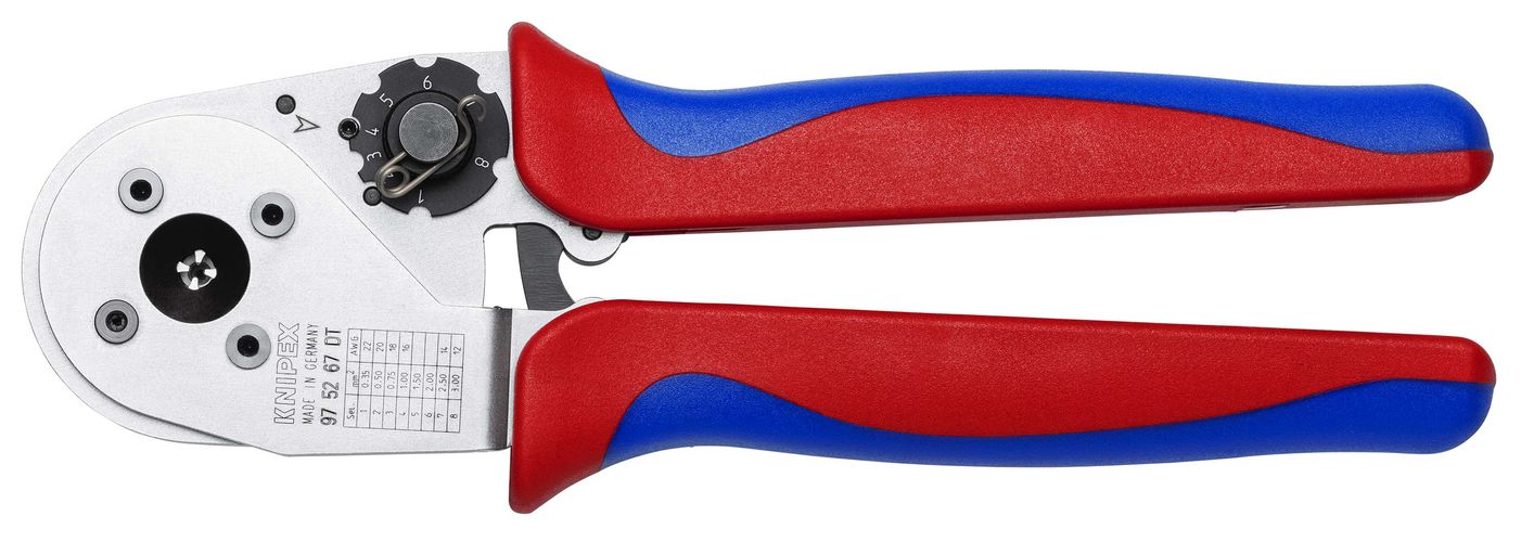 KNIPEX 97 52 67 DT Four-Mandrel Crimping Pliers for DT contacts  230 mm 97 52 67 DT