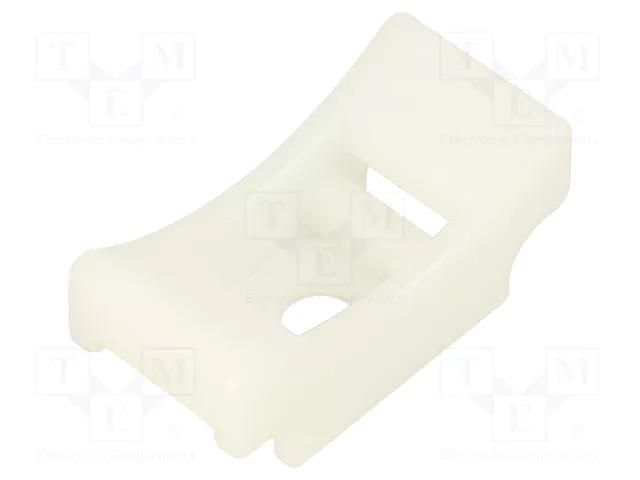 Holder; screw; polyamide,polyamide 6.6; natural; cable ties HELLERMANNTYTON LKCSF1-PA66-NA