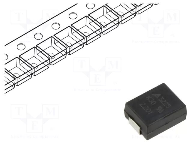 Varistor: metal-oxide; SMD; 3225; 30VAC; 38VDC; 0.9J; 100A; 10mW EPCOS / TDK B72650M0300K072