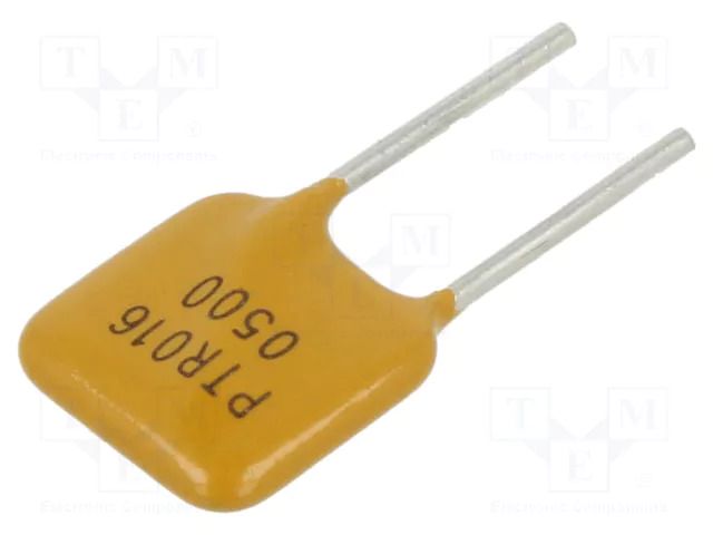Fuse: PTC polymer; 5A; Imax: 100A; THT; PTR016V; bag EATON/BUSSMANN PTR016V0500-BK