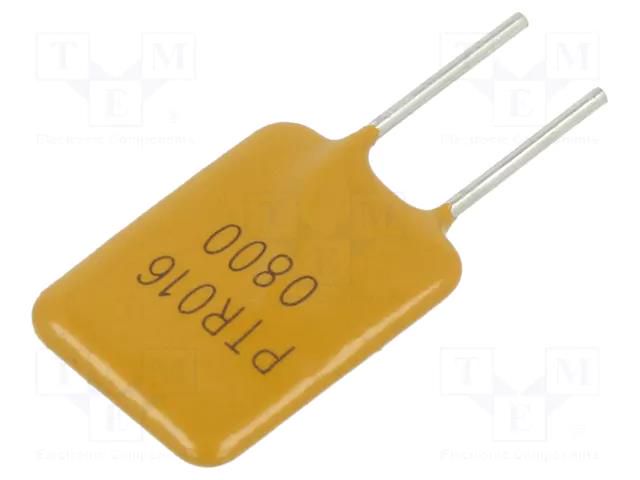 Fuse: PTC polymer; 8A; Imax: 100A; THT; PTR016V; bag EATON/BUSSMANN PTR016V0800-BK