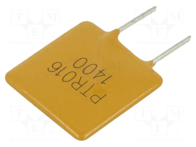 Fuse: PTC polymer; 14A; Imax: 100A; THT; PTR016V; bag EATON/BUSSMANN PTR016V1400-BK