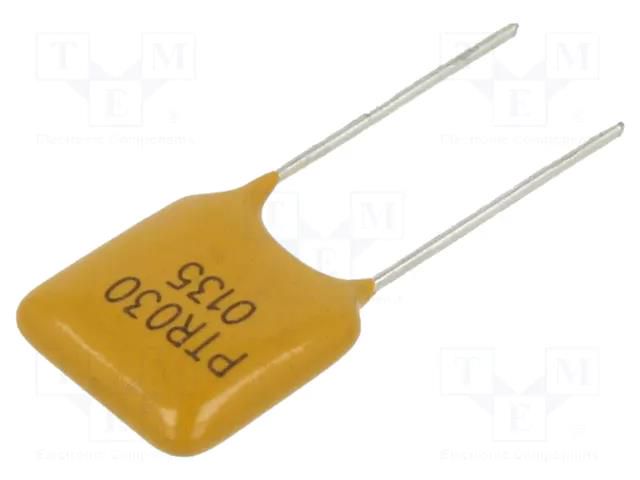 Fuse: PTC polymer; 1.35A; Imax: 40A; THT; PTR030V; bag EATON/BUSSMANN PTR030V0135-BK
