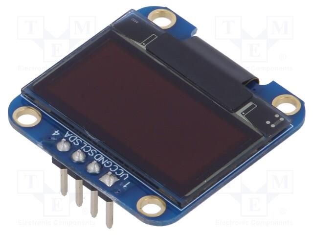 Display: OLED; graphical; 1"; 128x64; Dim: 27.3x27.3x2.37mm; yellow DISPLAY ELEKTRONIK DEP128064F1-Y