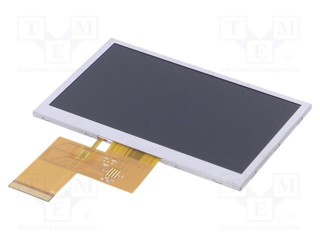 Display: TFT; 4.3"; 480x272; Illumin: LED; Dim: 105.5x67.2x2.9mm DISPLAY ELEKTRONIK DEM480272G2VMX-PWN