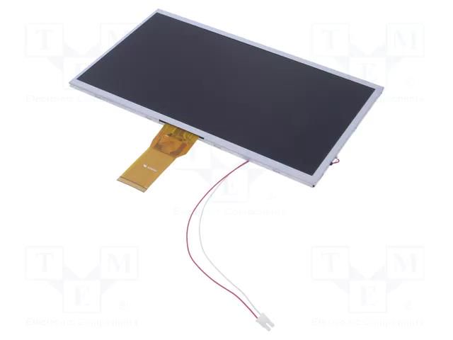 Display: TFT; 10.1"; 1024x600; Illumin: LED; Dim: 235x143x5.05mm DISPLAY ELEKTRONIK DEM1024600PVMH-PWN
