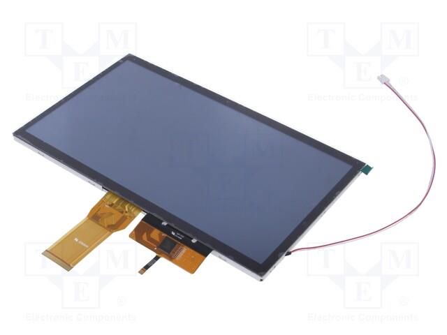 Display: TFT; 10.1"; 1024x600; Illumin: LED; Dim: 235x143x6.65mm DISPLAY ELEKTRONIK DEM1024600PVMH-PWC