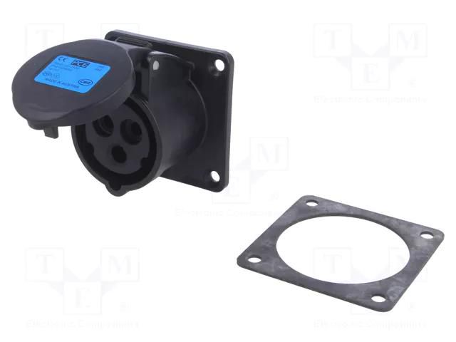 Connector: AC supply 3-phase; socket; female; 16A; 230VAC; IP54 PCE 313-6X