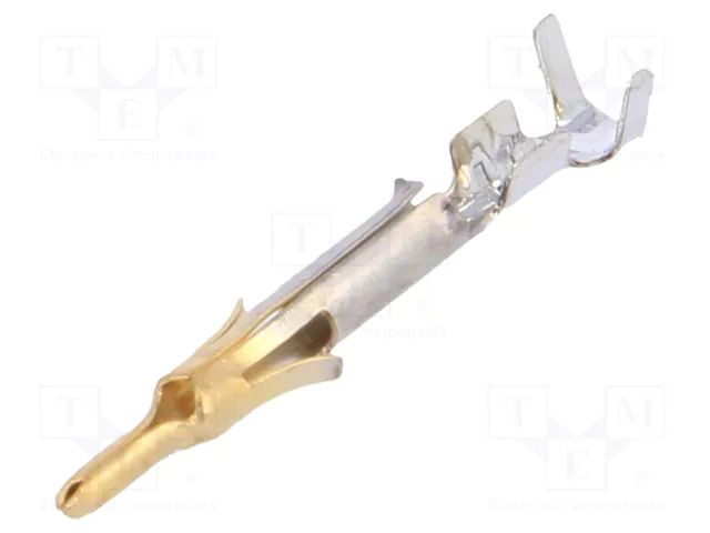 Contact; male; Mini Universal MATE-N-LOK; brass; 0.12÷0.3mm2 TE Connectivity 1-770985-0