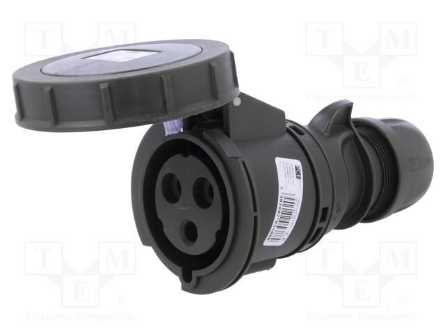 Connector: AC supply 3-phase; socket; female; 32A; 230VAC; IP67 PCE 2232-6.U
