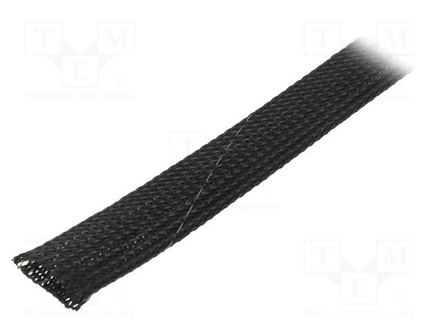 Braid; ØBraid : 18÷25nom.20mm; polyester; black; L: 50m; UL94V-0 ABB CPS20B-50-CV0