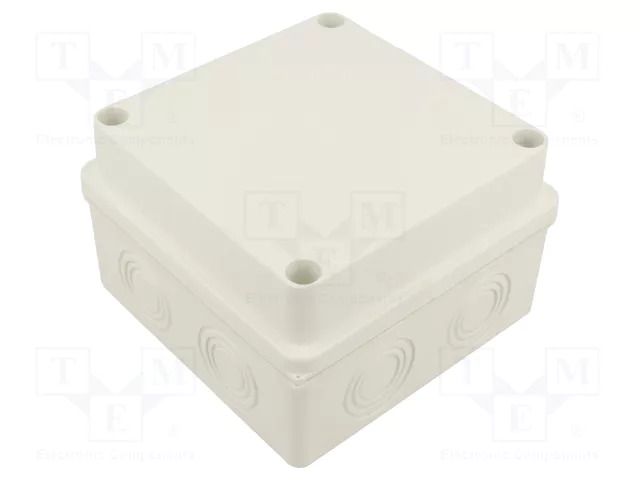 Enclosure: junction box; X: 125mm; Y: 125mm; Z: 80mm; wall mount JONEX JX-PK-25/55-WH