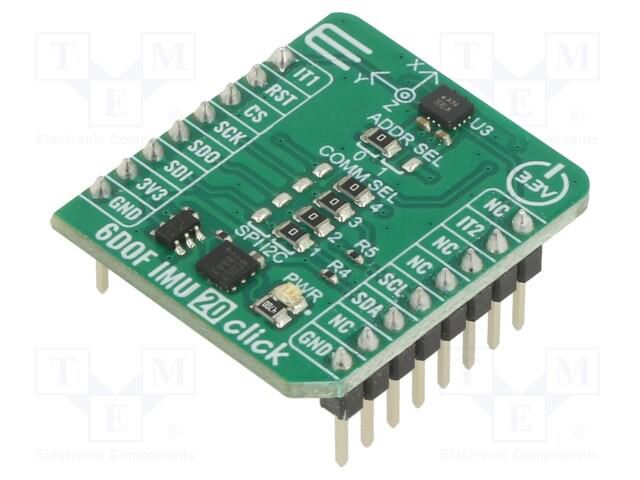 Click board; prototype board; Comp: BMI323; 3.3VDC MIKROE MIKROE-5606